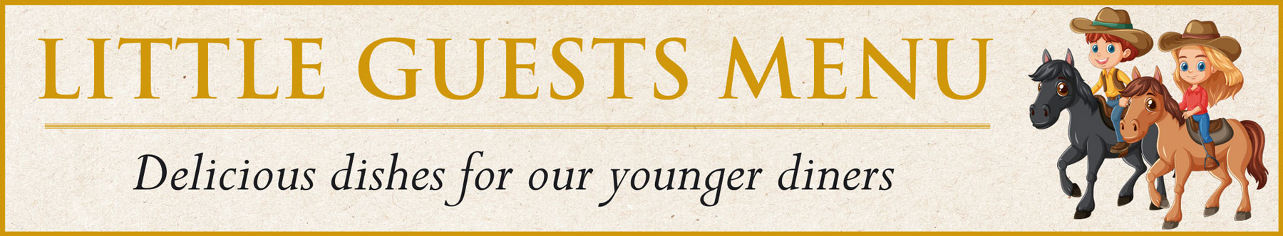 Little Guests menu